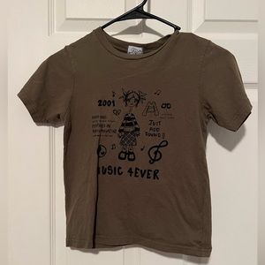 music 4 ever baby tee